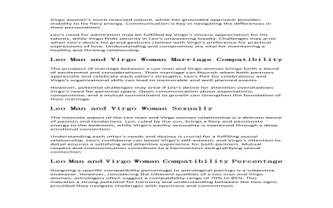 Capricorn Virgo Couples: Keys to a Strong Marriage Bond