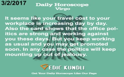 Check Your Virgo Daily Horoscope with Tarot Astrology Today