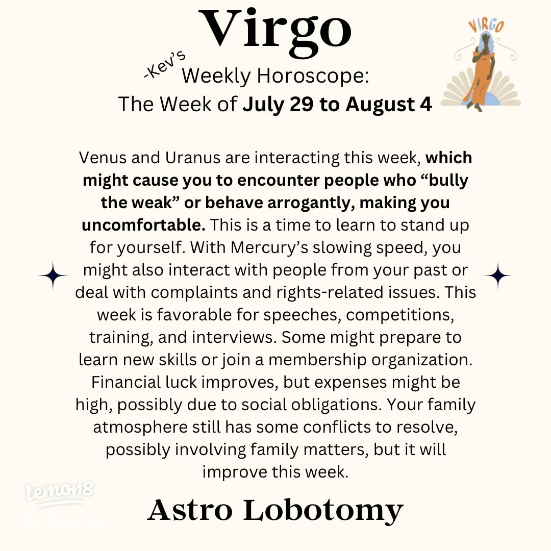 Virgo Weekly Horoscope Starting Sunday See What Your Future Holds This Week