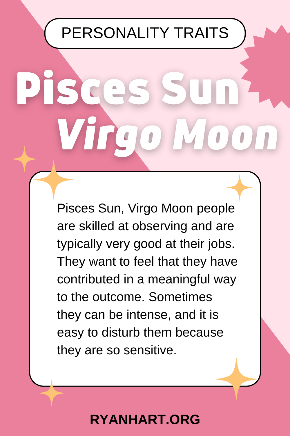 pisces sun virgo moon personality career (ideal jobs for this zodiac mix)