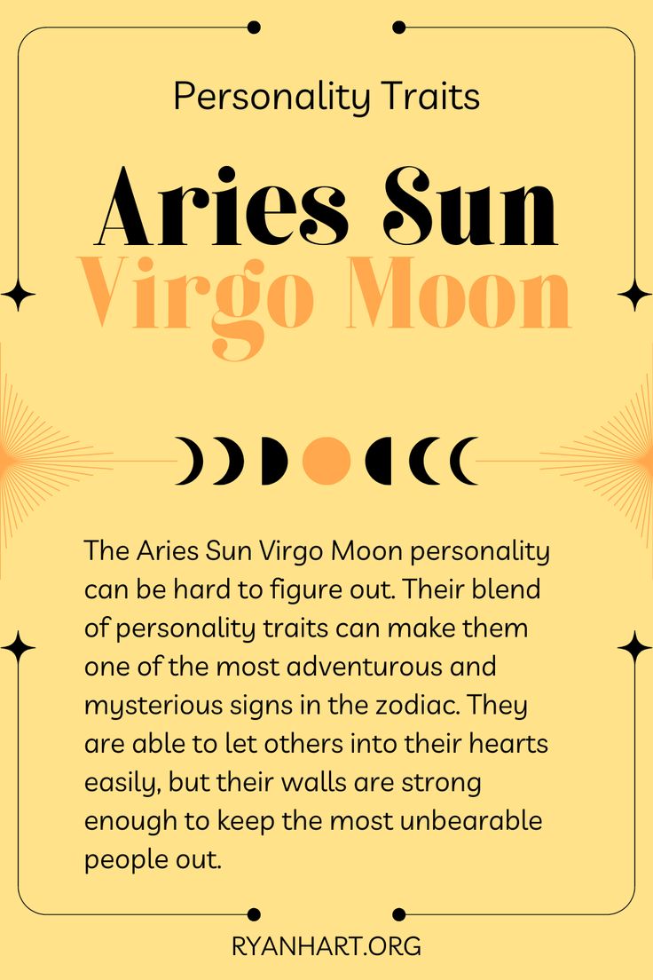 aries sun virgo moon personality