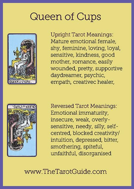 Princess of Cups Reversed Meaning and Upright Reading Tips