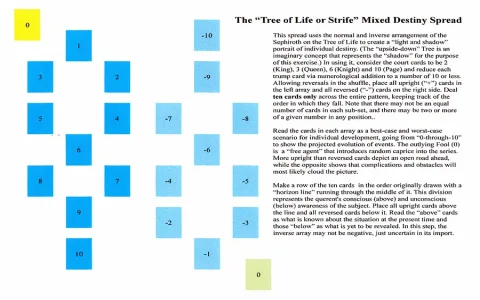 tarot card spreads for life