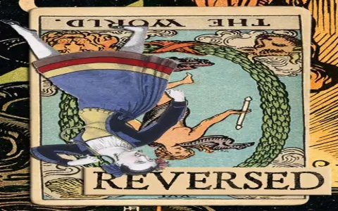 tarot the world reversed