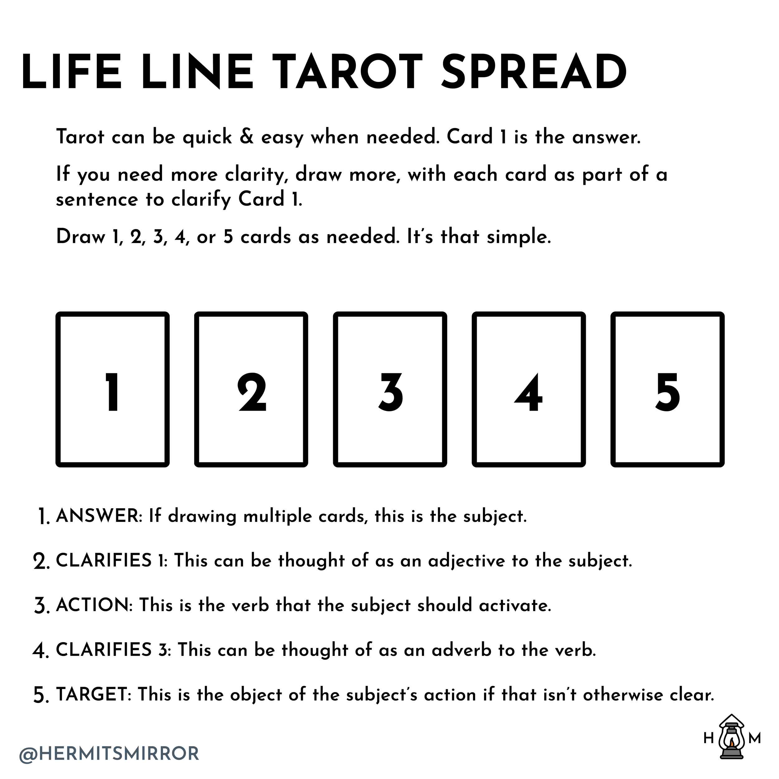 tarot card spreads for life