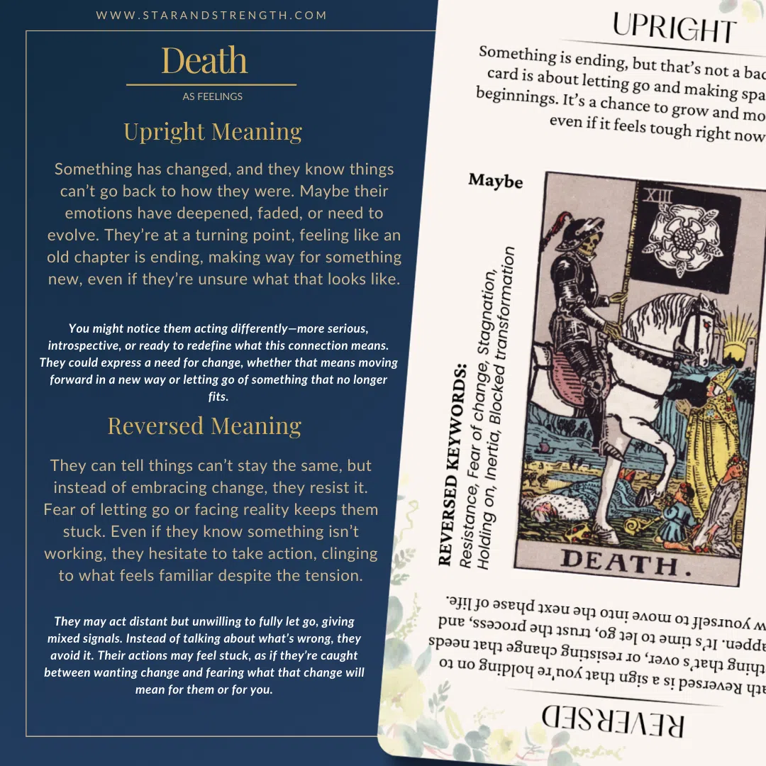 death tarot card as feelings what you need to know now