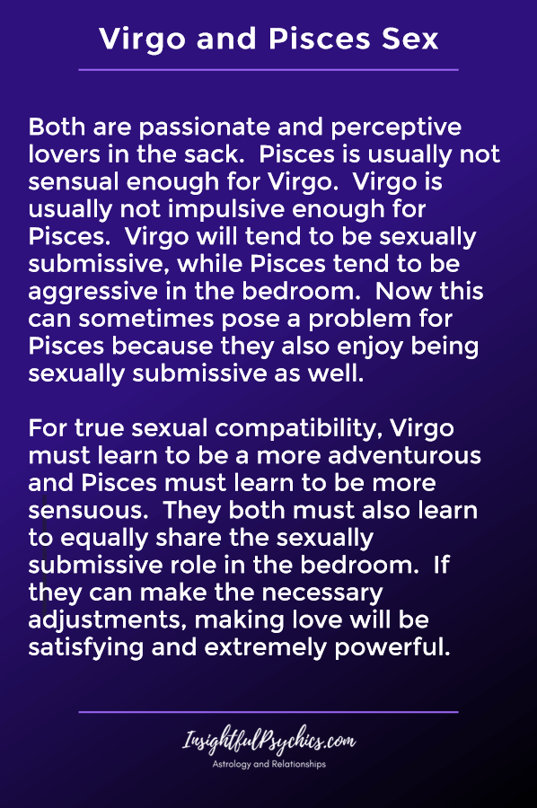 Virgo Man and Pisces Woman in Bed: 3 Secrets for Better Sexual Compatibility