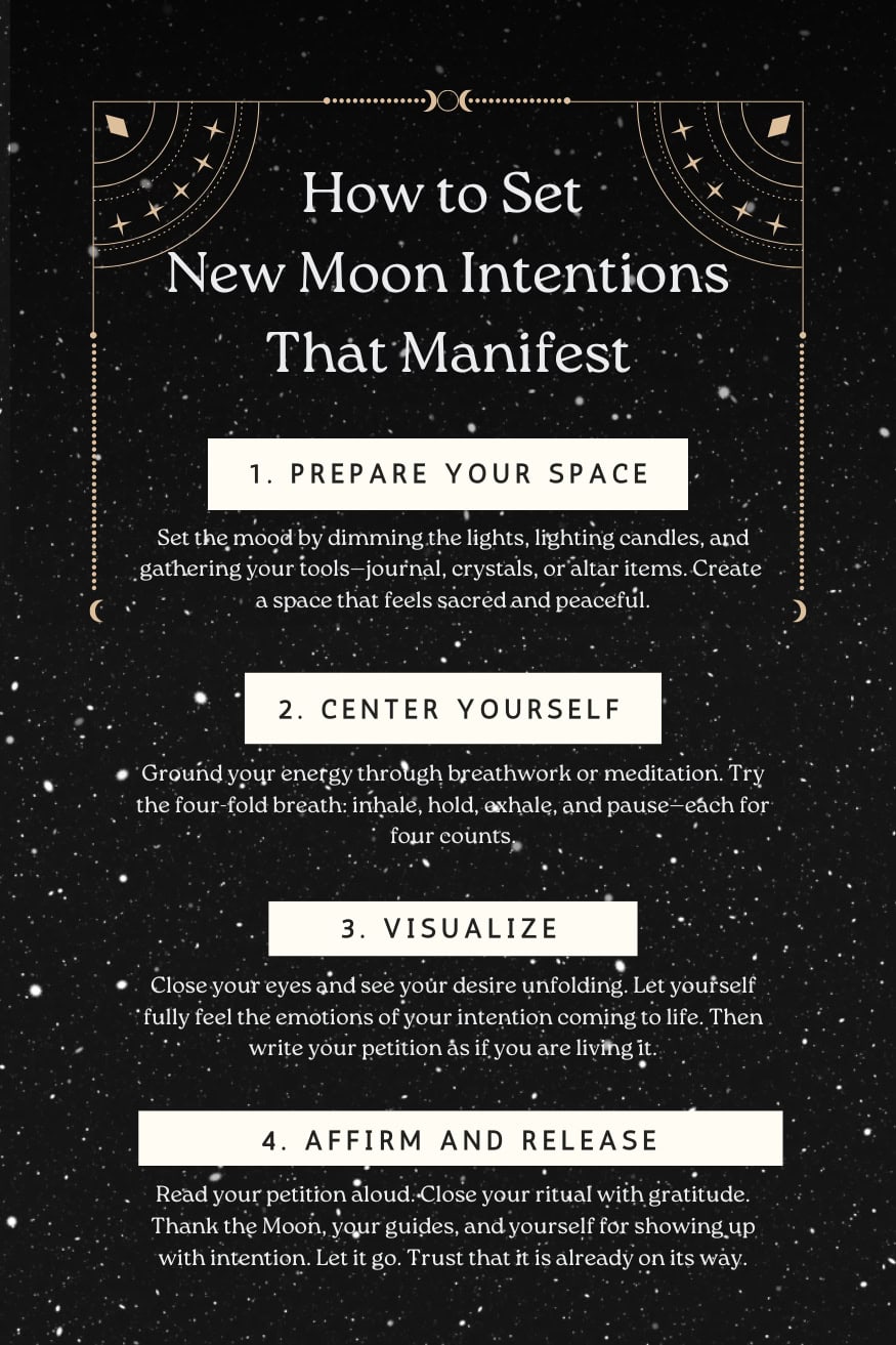 Steps for a powerful June New Moon Tarot session at home
