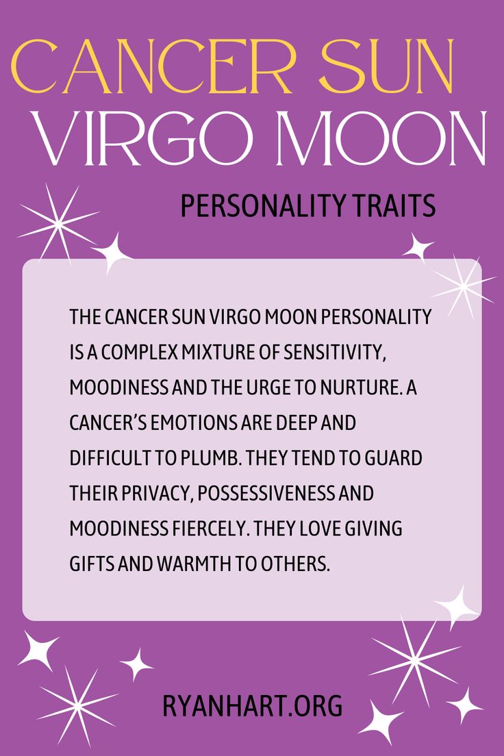 Cancer Sun Virgo Moon Personality Explained: Key Traits and Insights Revealed