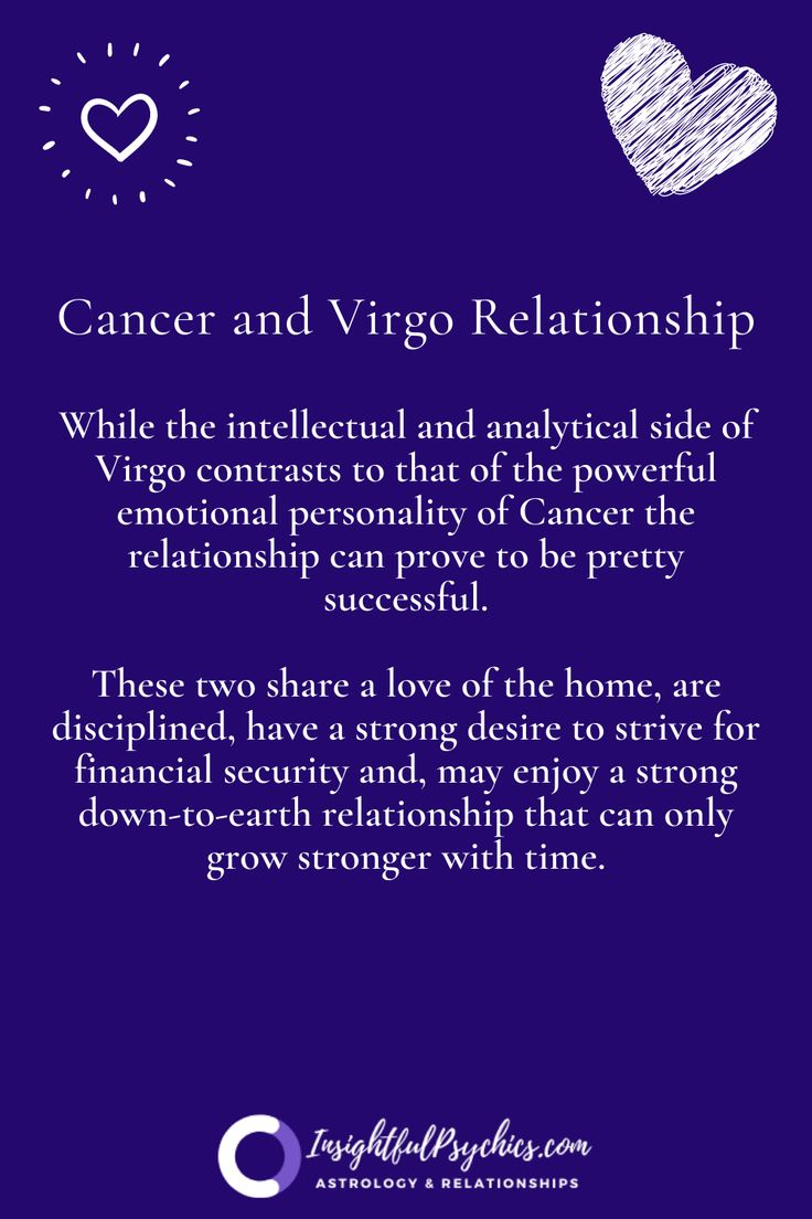 Simple advice for Virgo man and Cancer woman relationship success