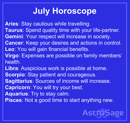 What Does July 2015 Horoscope Say for Virgo? Check Latest Readings!