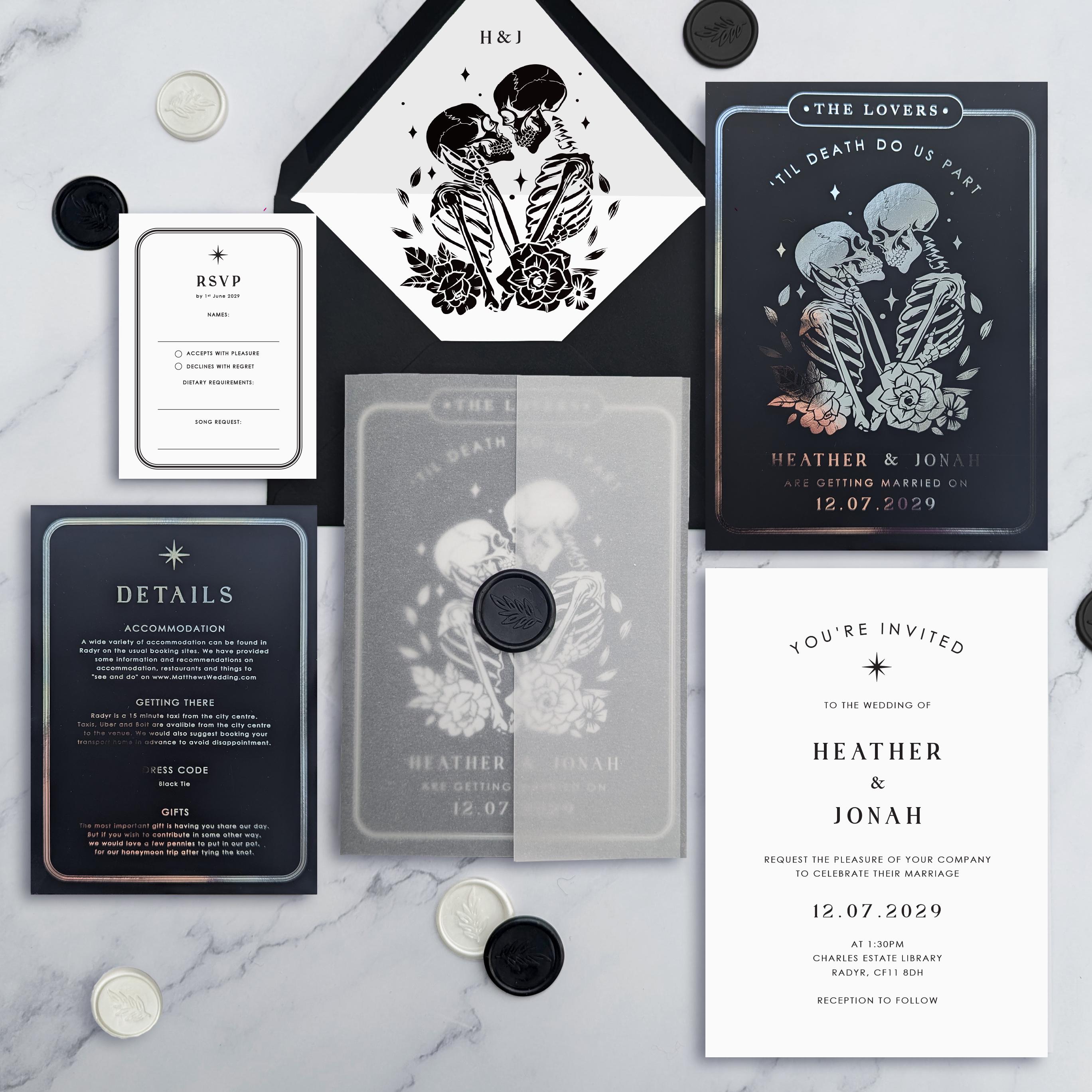 Where to find the best tarot card wedding invitations online with great prices