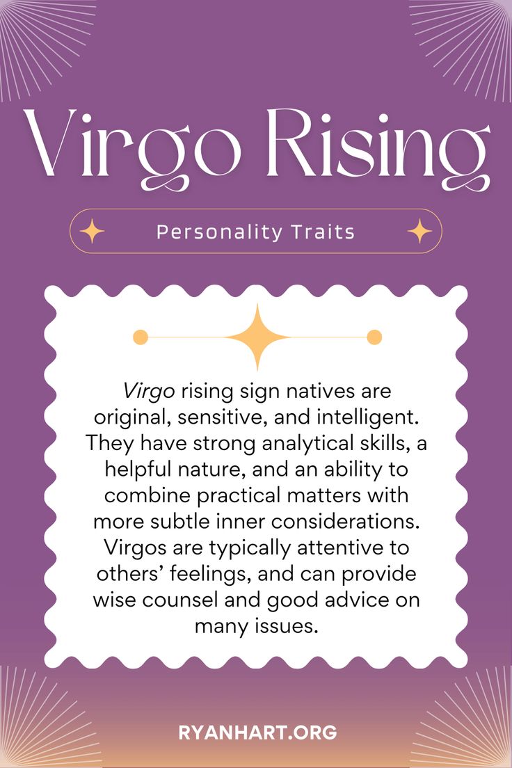 virgo rising personality traits