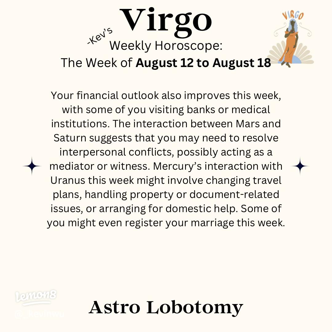 Is romance coming your way？ Get your `weekly horoscope virgo 1st decan` forecast!