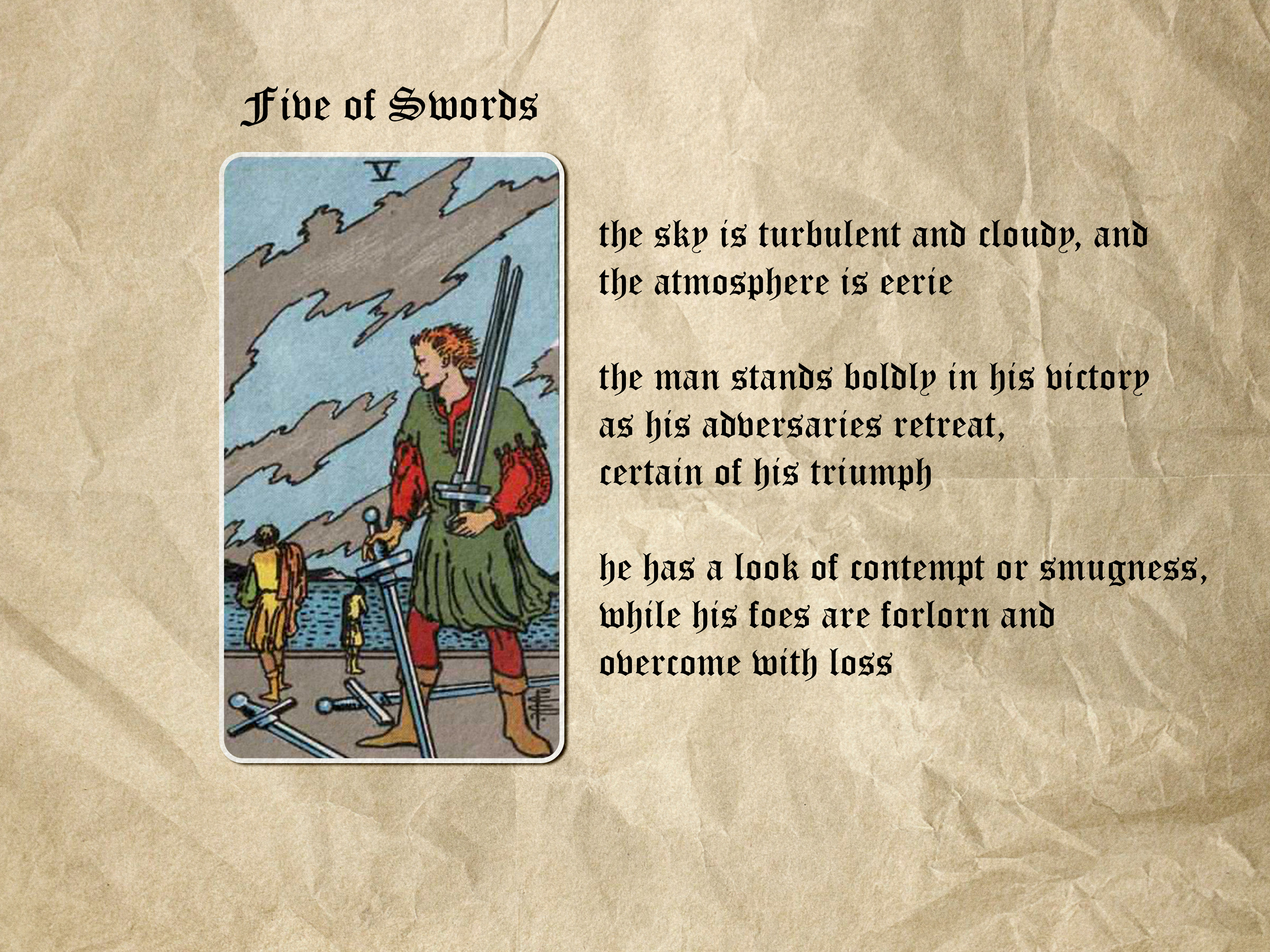 How to master 5 of swords in tarot learning？ Follow these steps!