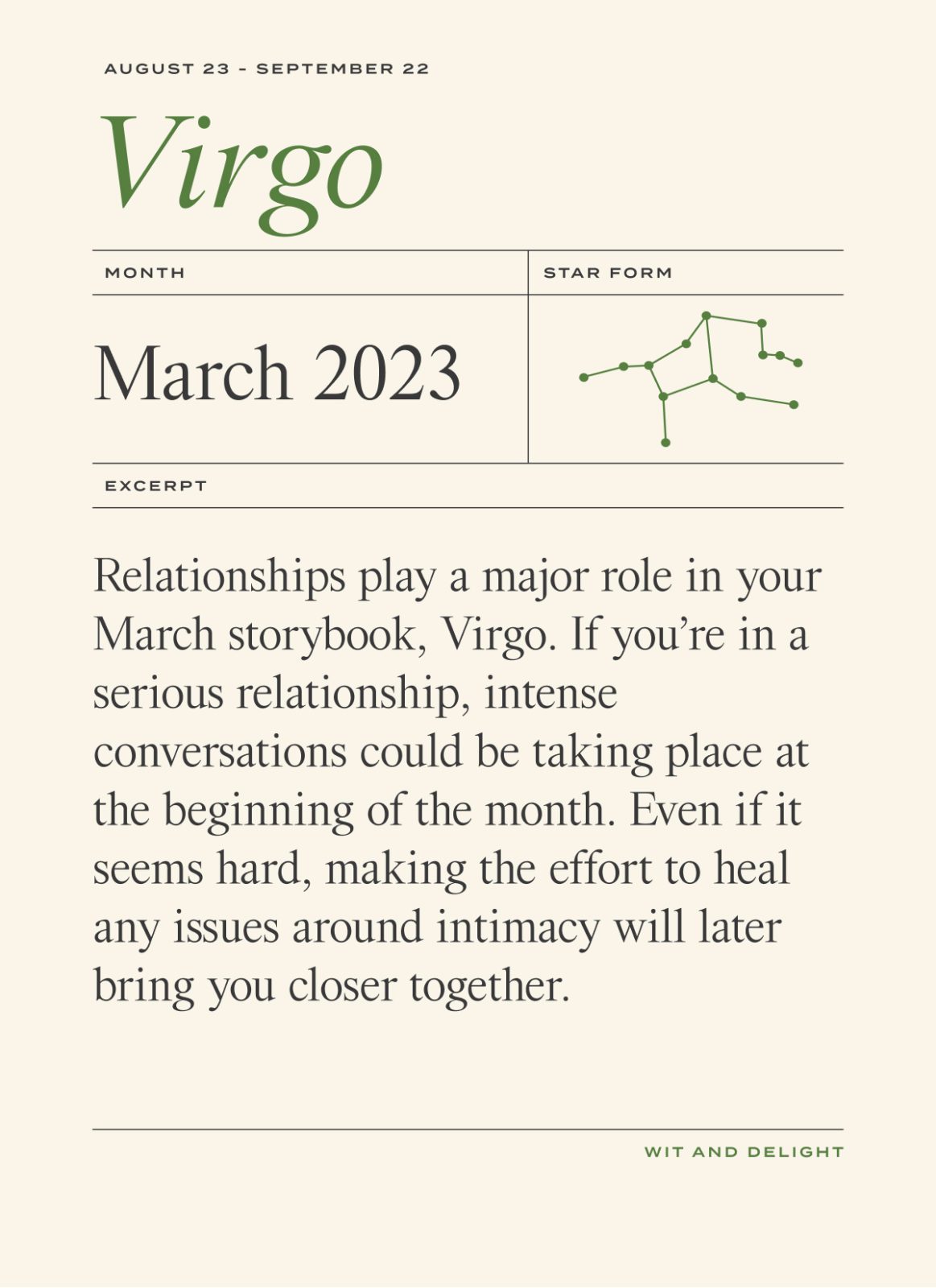 Is this the right time for a move based on virgo career horoscope march 2023?
