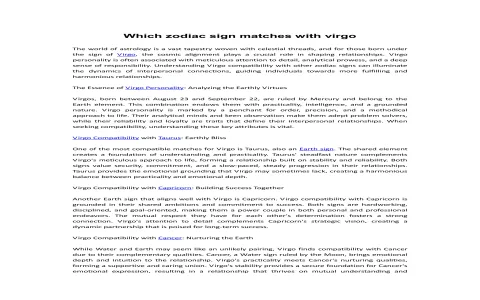 Capricorn Virgo compatibility friendship： How well do they get along？