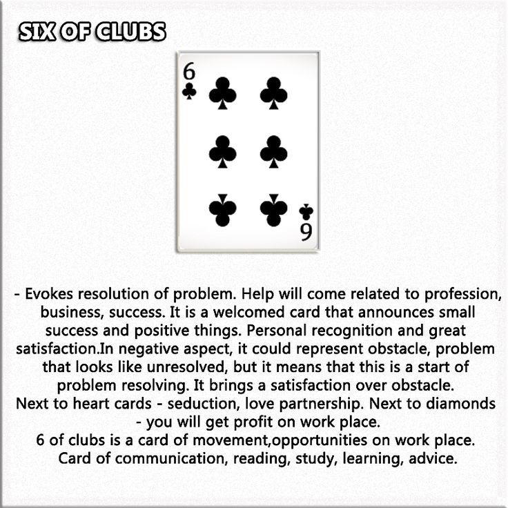 six of clubs tarot meaning