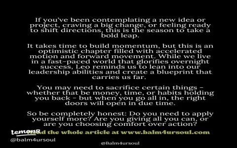 The powerful challenges of a Leo with Virgo traits： How to balance ambition and details.