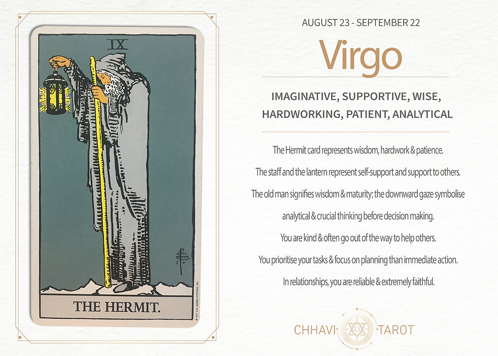 what tarot card is virgo linked to？ Quick answers about your zodiac connection.