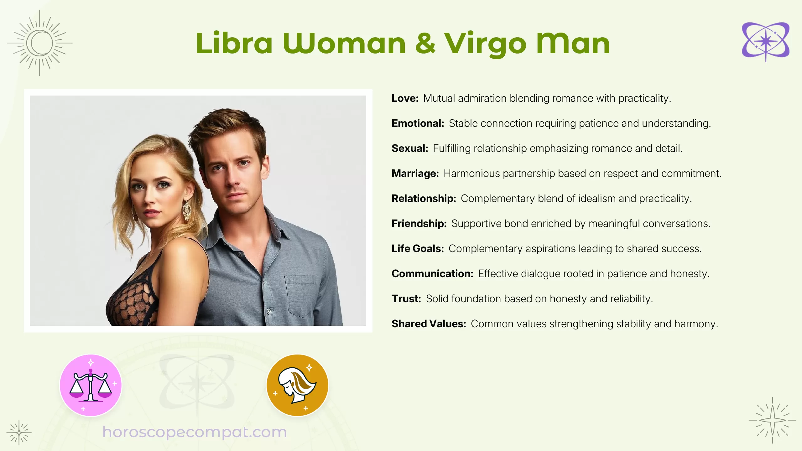 Can a Libra Woman and Virgo Man Relationship Compatibility Last？ Essential Relationship Advice Here!