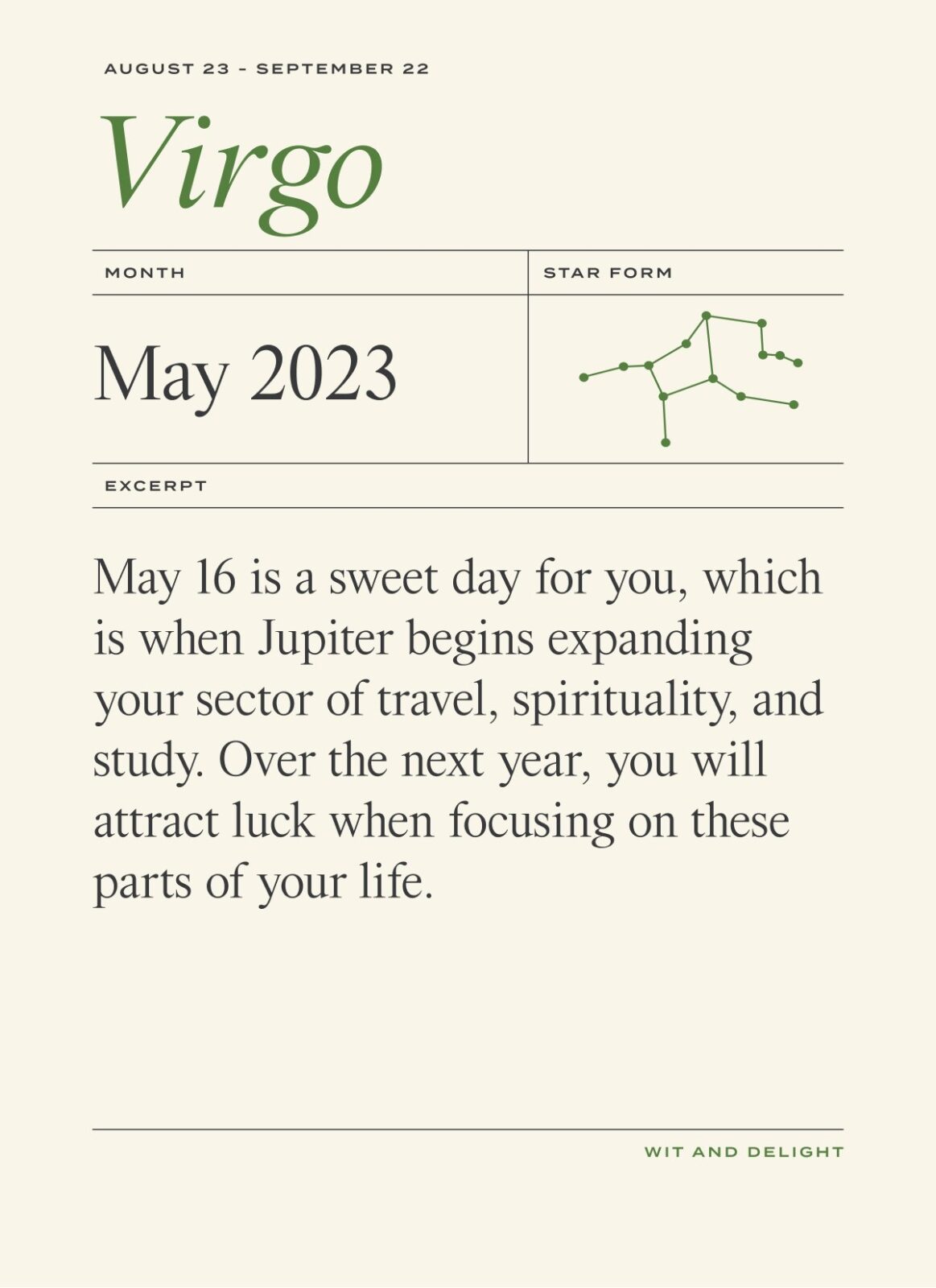 Virgo May 2023 monthly horoscope： How will it affect your life？