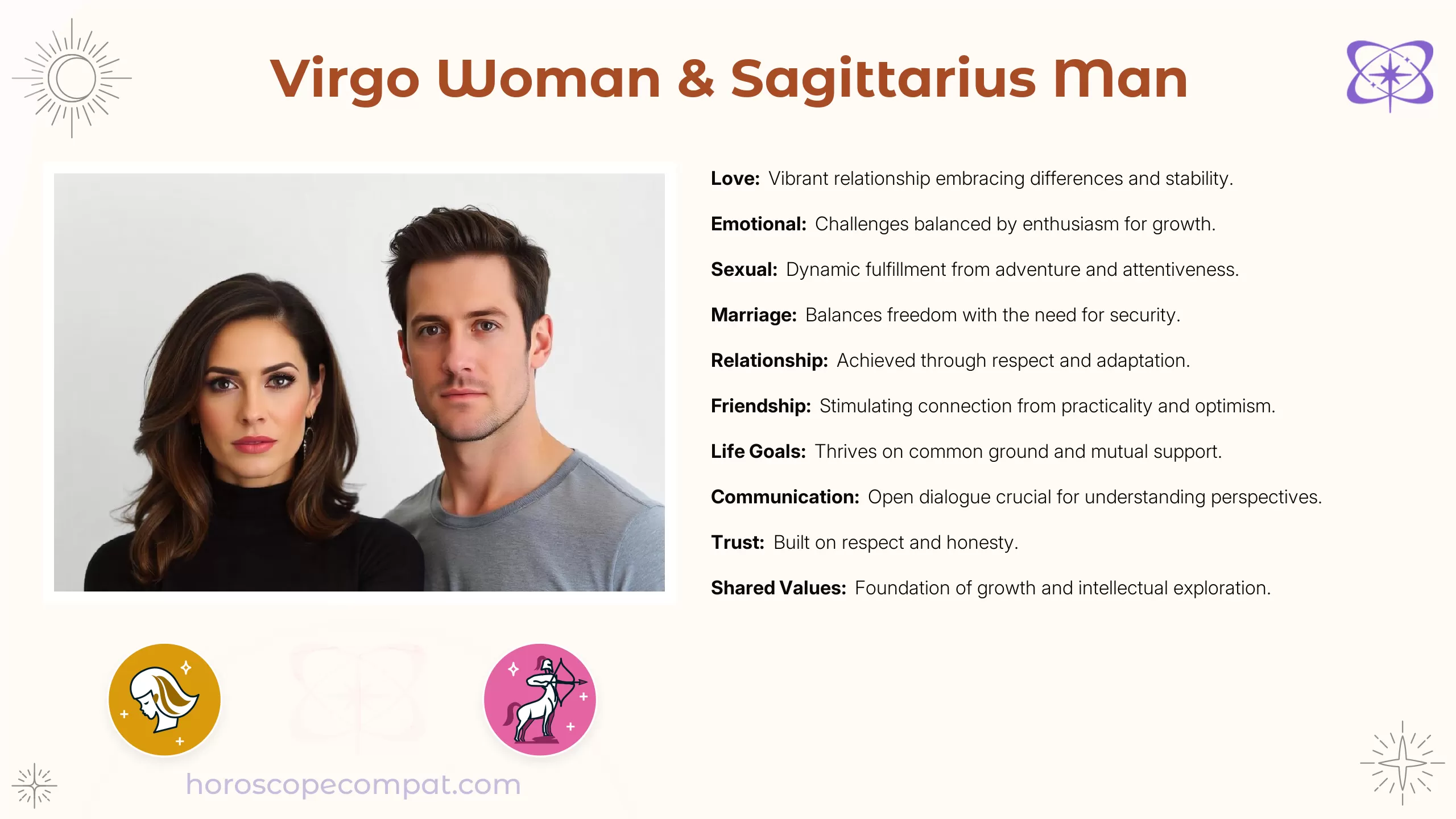 Are the sagittarius man and virgo woman in love doomed？ How to handle their fights!