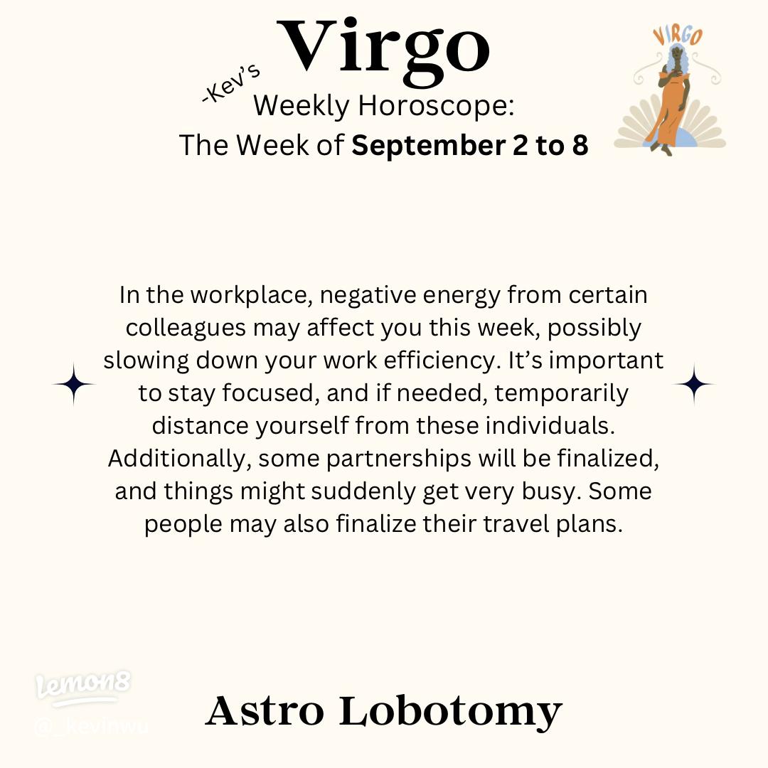 Your virgo weekly horoscope： Big career moves are happening!