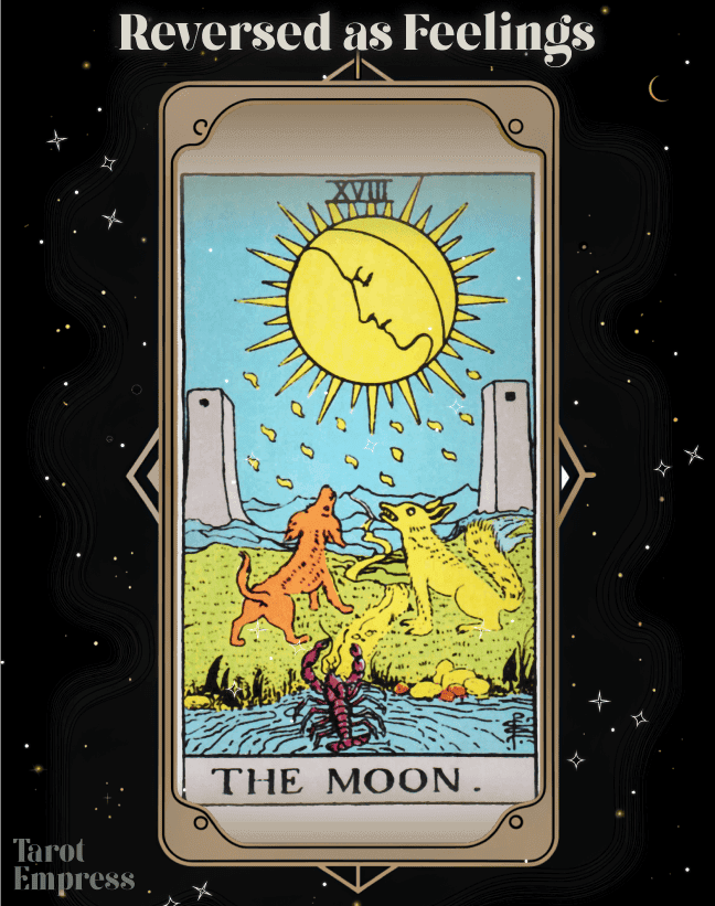 Interpreting the Moon Reversed Tarot Card in Love Readings (Avoid Relationship Delusions!)