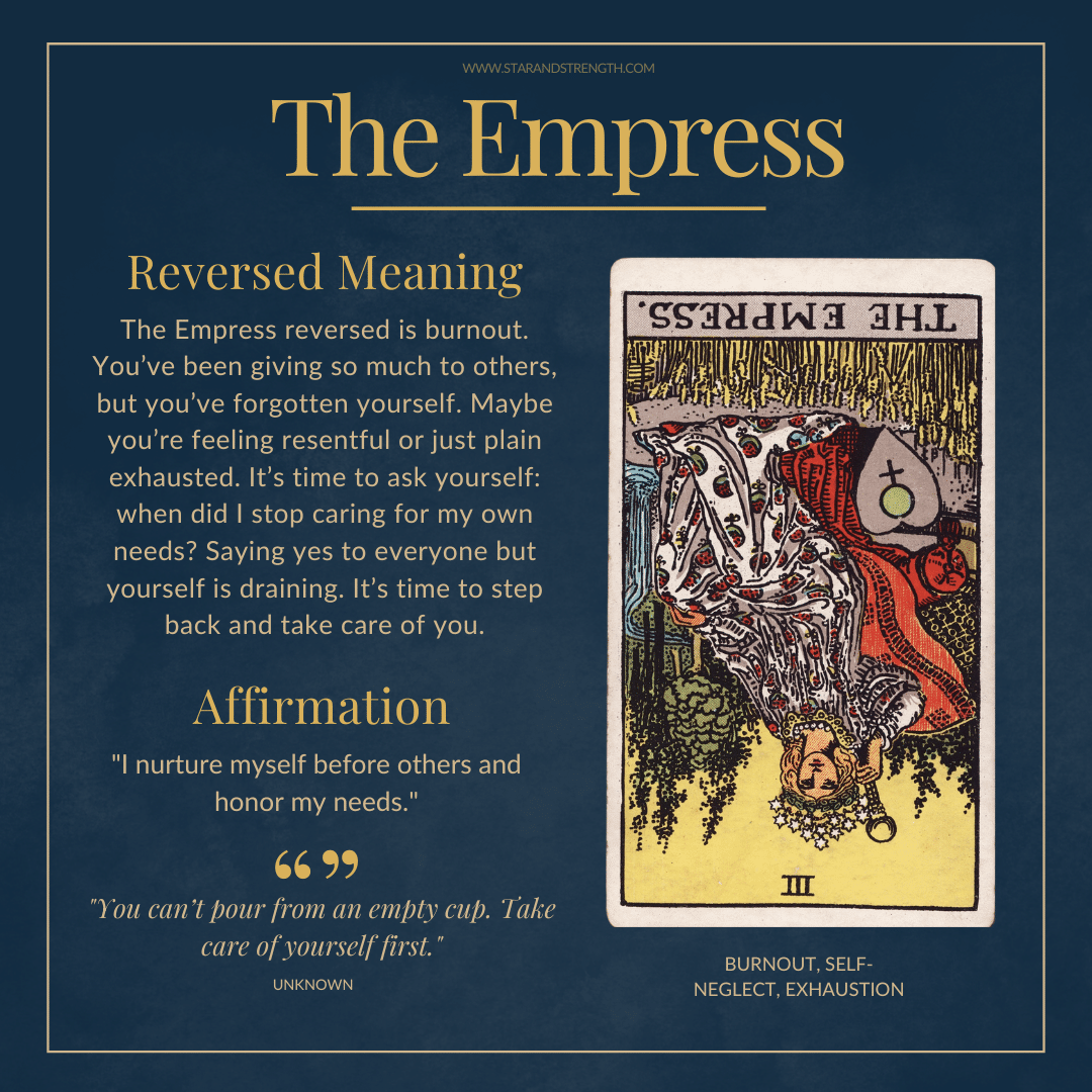 The empress reversed tarot meaning： What changes does it bring？