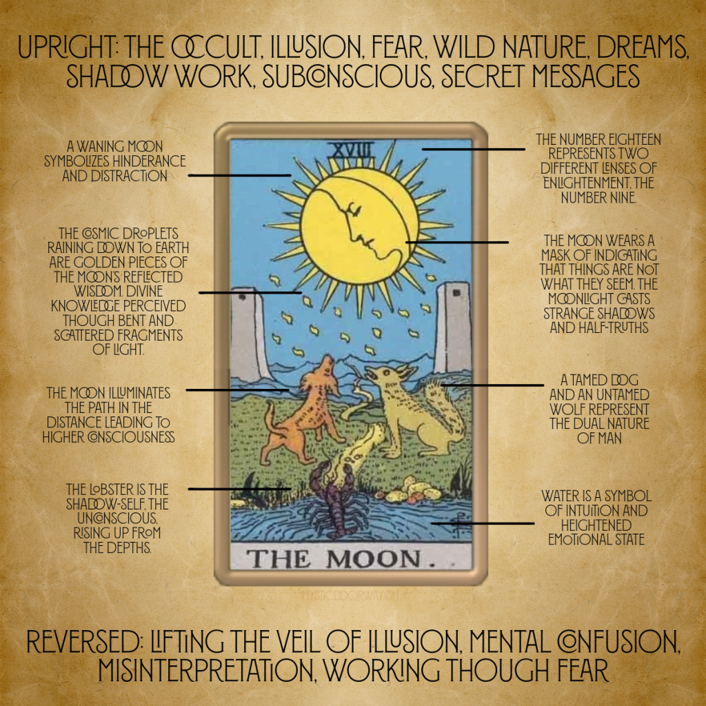 Is the moon tarot reversed confusing you？ Learn the key difference from the upright meaning.