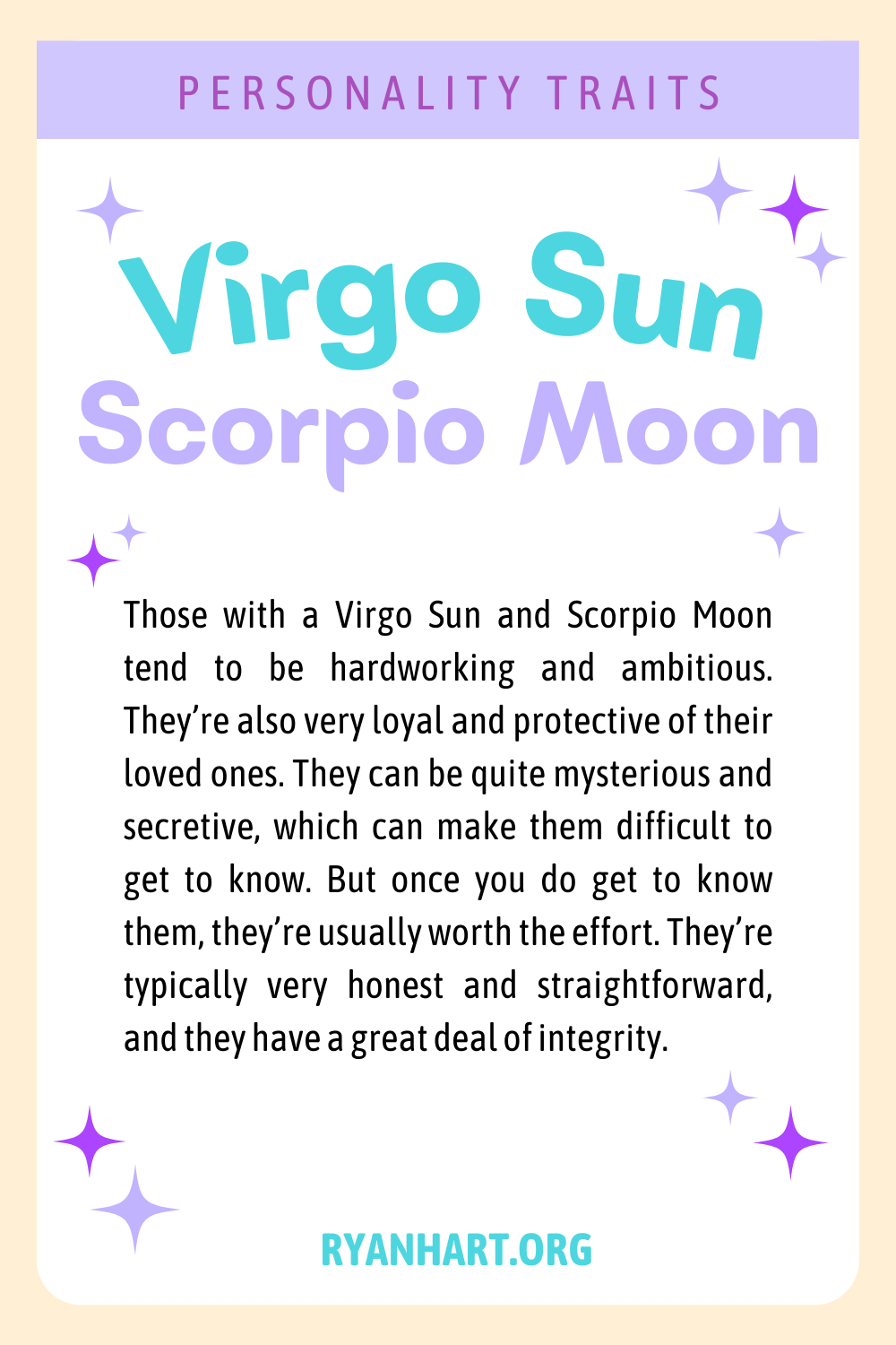 How to understand virgo sun scorpio moon personality? 5 key points!