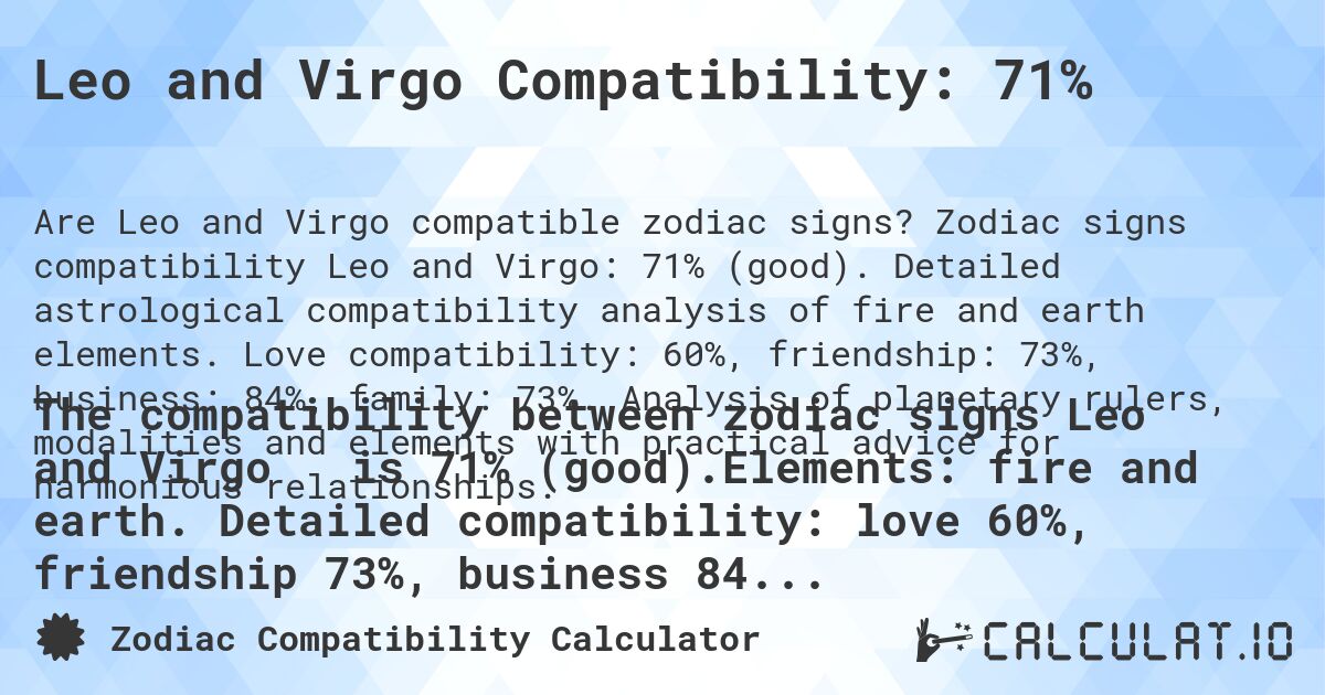 How compatible are Leo and Virgo siblings? Here are the key points!