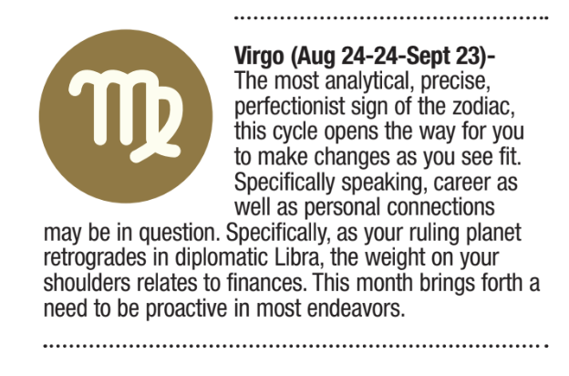What changes in Virgo personality can we expect in September？