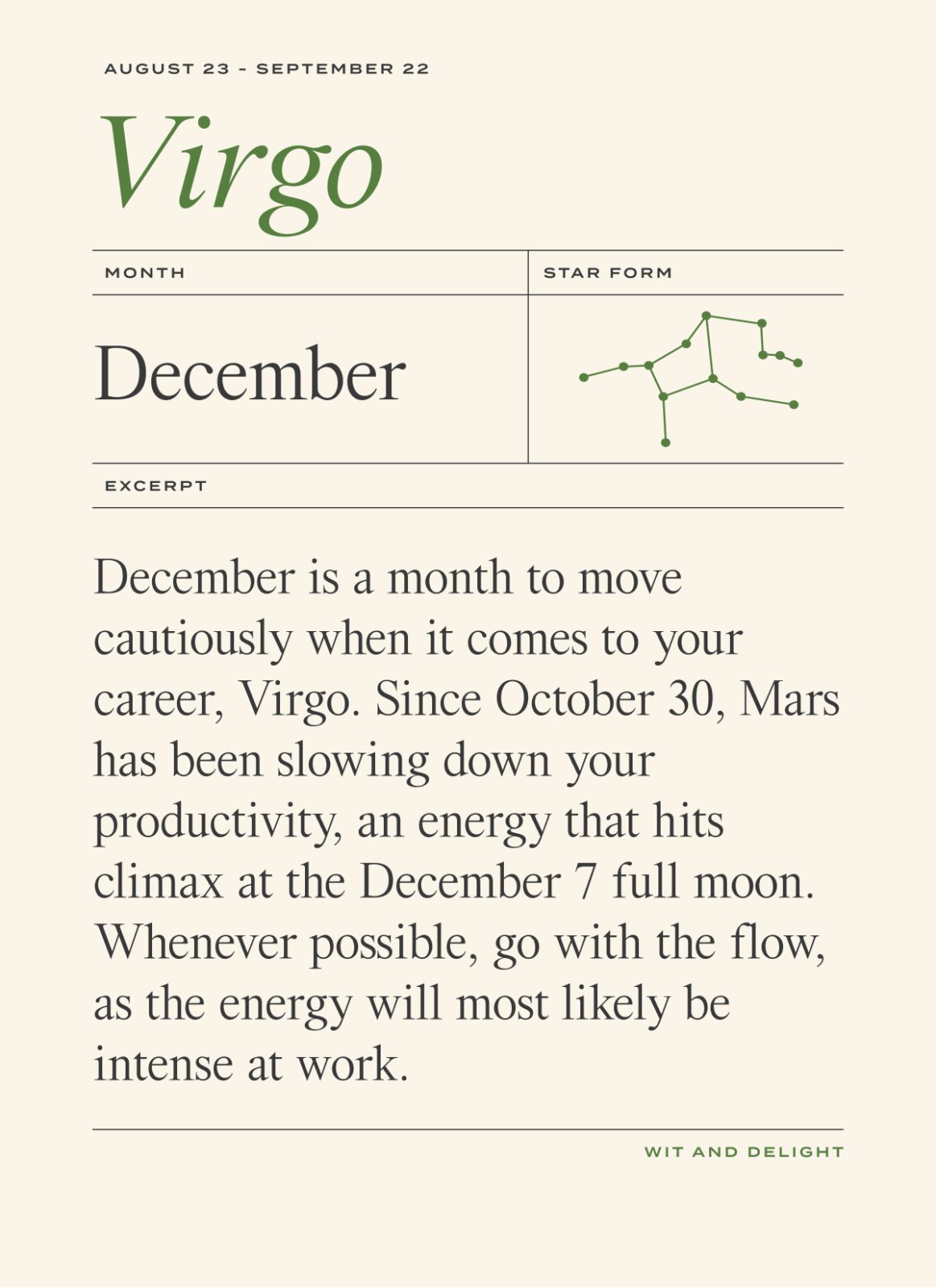 What to expect from Virgos monthly horoscope in December 2022？