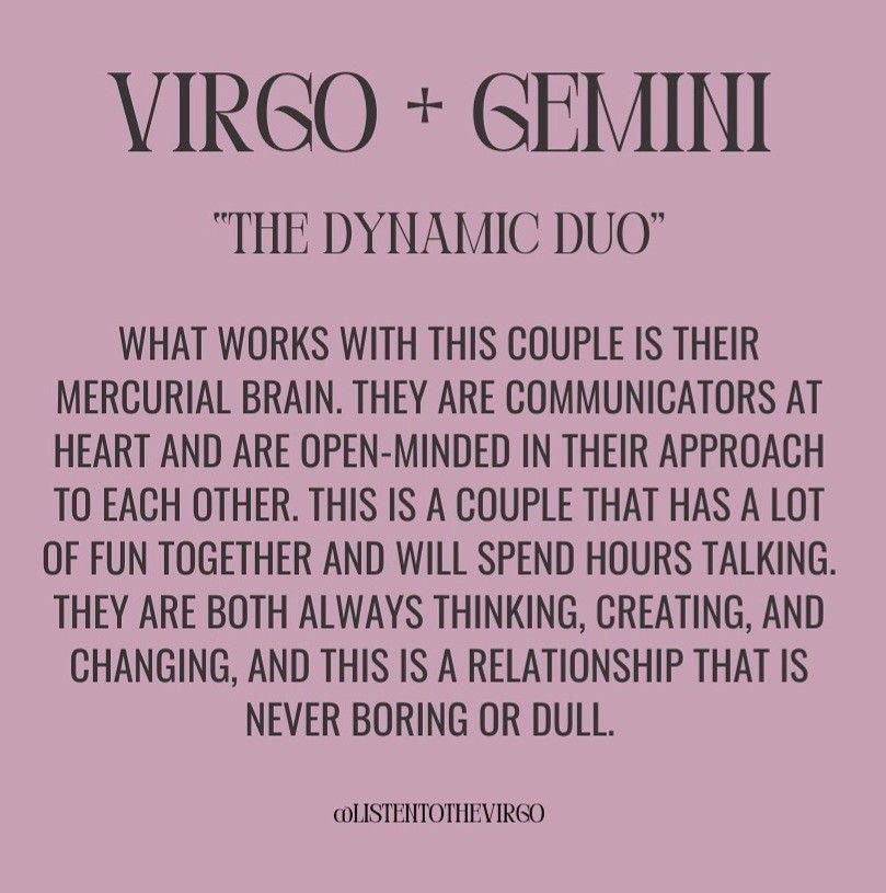 Gemini and Virgo romantic compatibility： Are they a perfect match？ Find out!