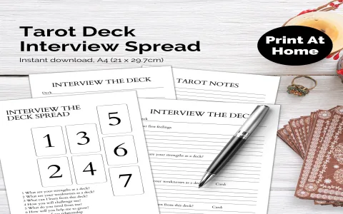 tarot deck interview spread