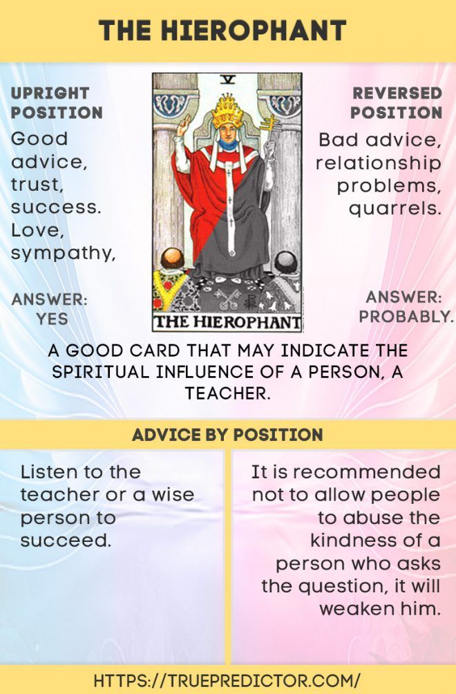 The hierophant tarot yes or no How to interpret the cards？