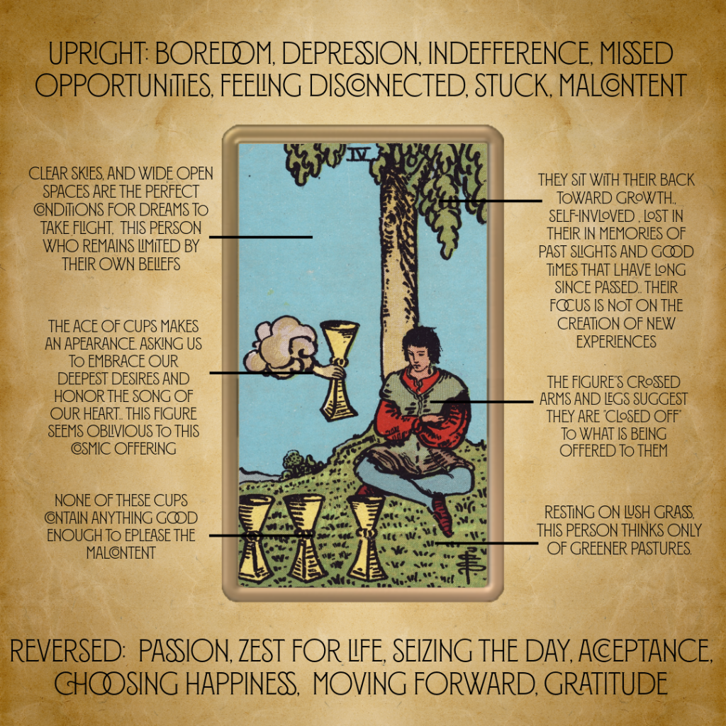 Is 4 of Cups Tarot a bad sign？ See what it means!