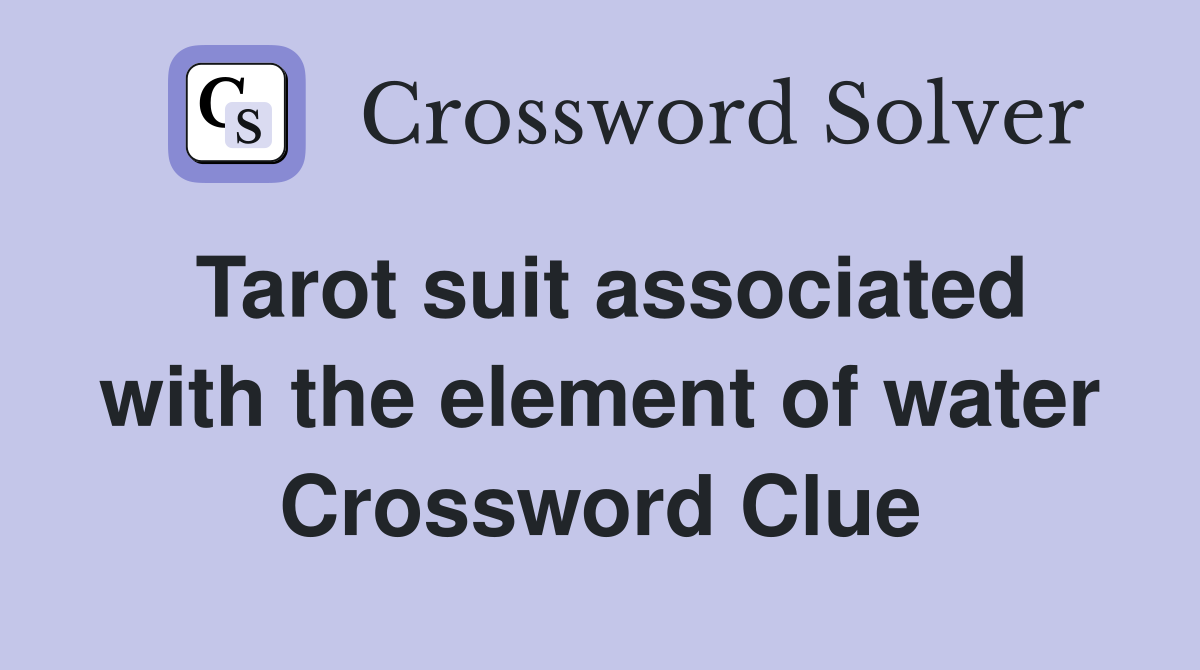 Need Tarot Suit Crossword Answers? Get the Solutions Here Now