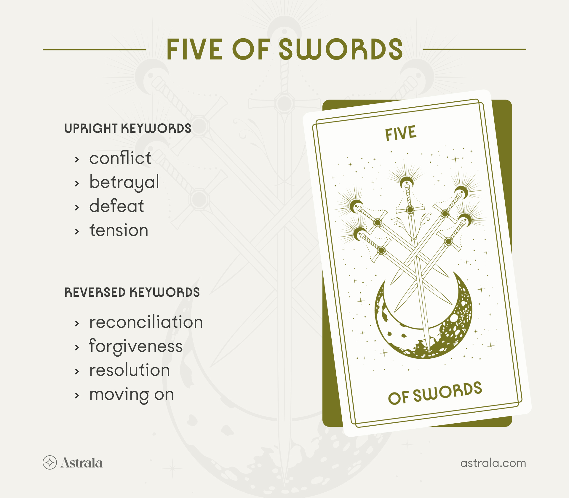 Reverse 5 of Swords Tarot Meaning： How to Deal with Reconciliation.