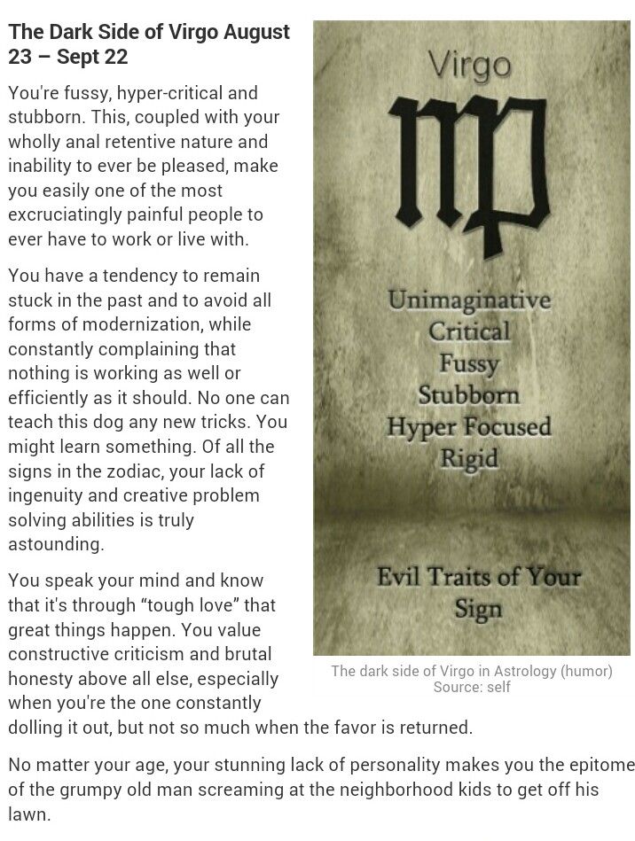 Traits About Virgo Man： The Darker Side