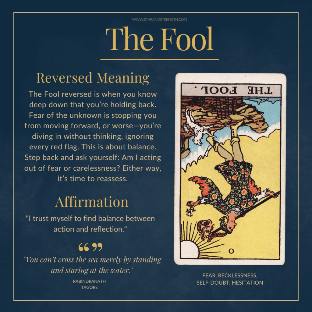 What does an upside down tarot card truly mean in a reading？ Understand the reversed meaning of The Fool for instant clarity in your life.