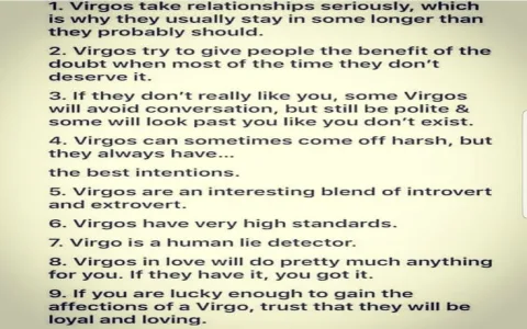 virgo in love traits： (5 things to know)