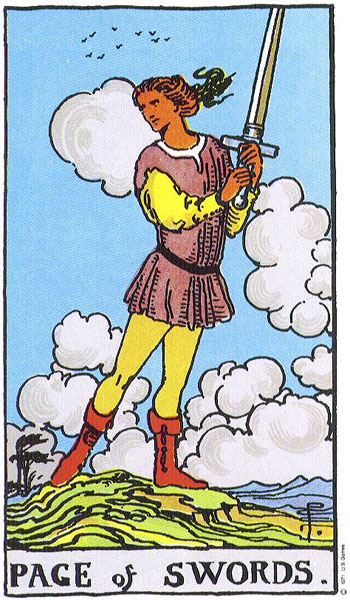 Sota de Espadas Tarot in a love reading: Should you be worried about this card?