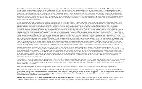 Is Virgo and Libra Scorpio Cusp Compatibility Possible？