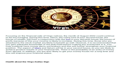 What does the virgo msn monthly horoscope say? Read for free here