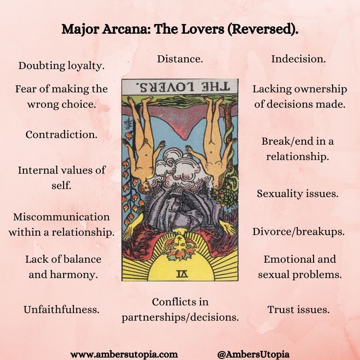 Lovers Reversed Tarot： Relationship help!